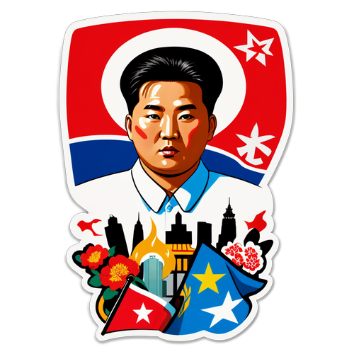 Stiker Berani dan Berkesan Mewakili Korea Utara