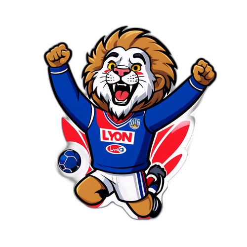 Sticker người hâm mộ Lyon vui vẻ