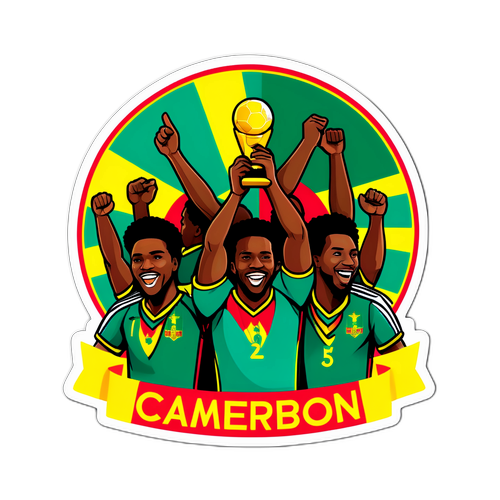 Cameroons fodboldhold fejrer mål