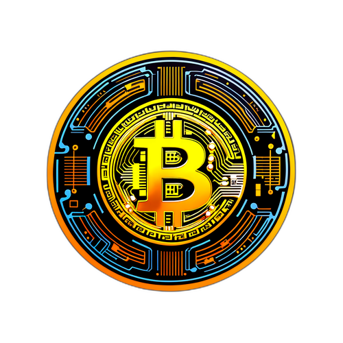 Reka Bentuk Bitcoin Futuristik