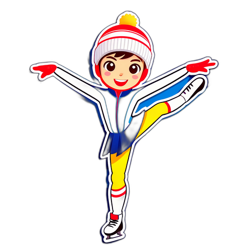 冬季奧運吉祥物：花式滑冰演出