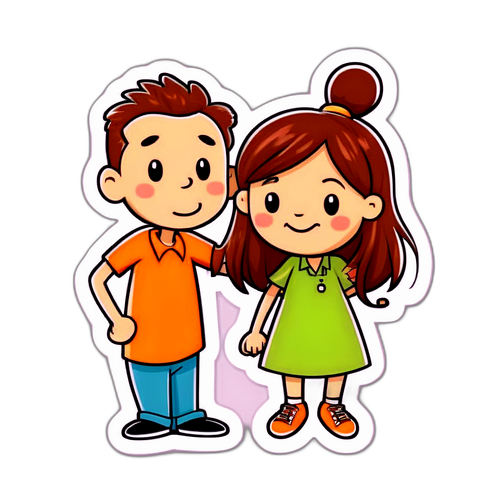 एक मजेदार स्टिकर, जो 'bf' संक्षिप्त रूप पर खेलता है