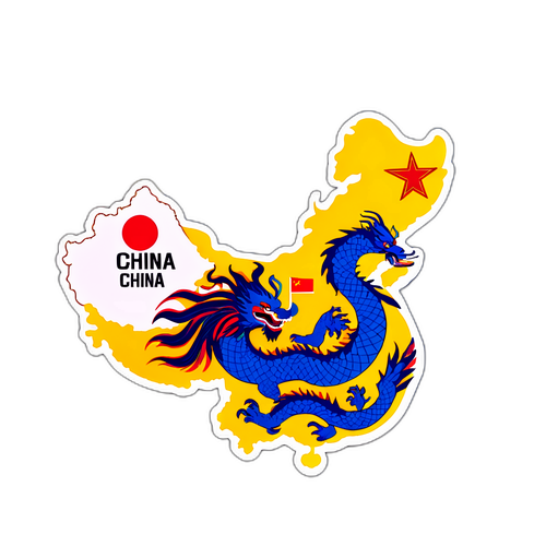 中国主要经济省份贴纸