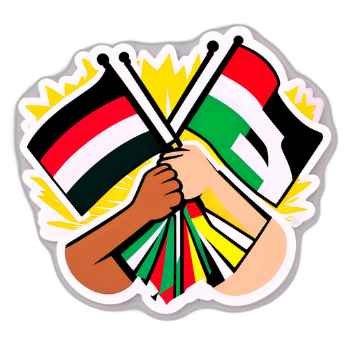 Sticker ya Ushirikiano wa Iraq na UAE