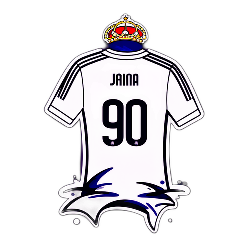 Illustration af Real Madrids berømte hvide trøje