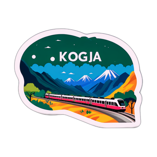 Stiker Pemandangan Rute KRL Solo-Jogja