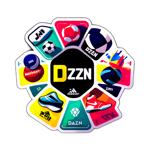 Moderne DAZN Klistermærke