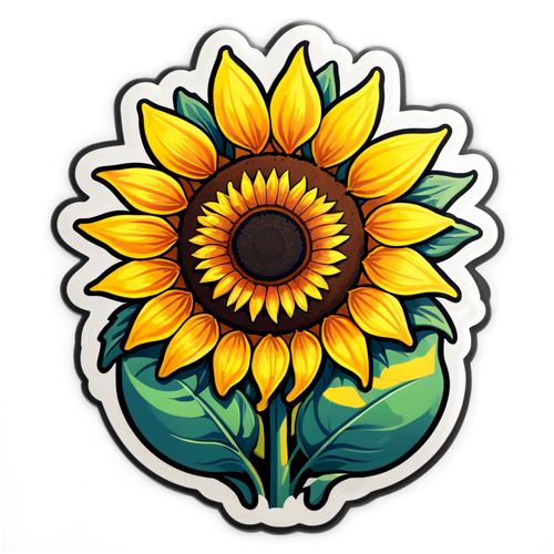 ¡No Te Pierdas Este Girasol que Inspira a Seguir Brillando! Una Obra de Arte Que Rinde Homenaje a la Positividad