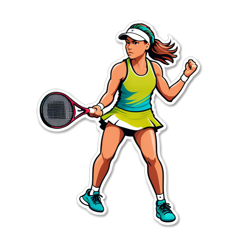 Stilfuld Tennis Sticker