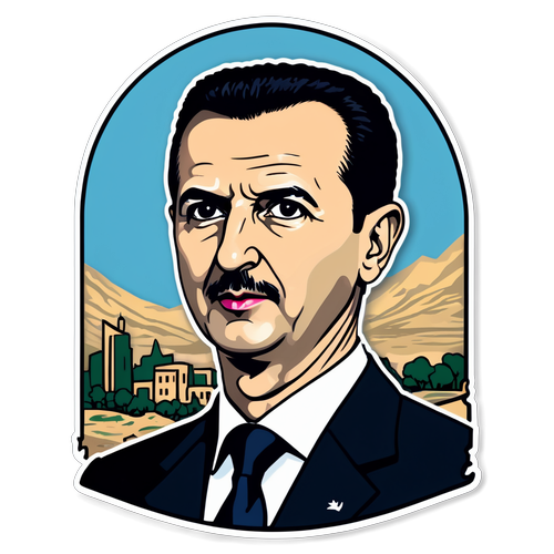 Adesivo em Honra a Bashar al-Assad