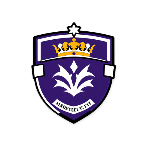 Sticker met de logo's van Anderlecht en Gent