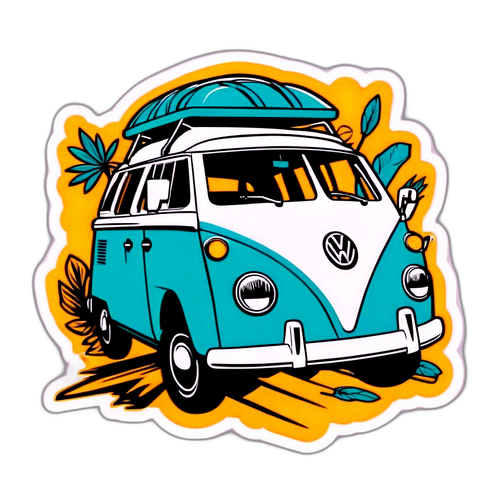 Adesivo do Volkswagen Tera com elementos urbanos
