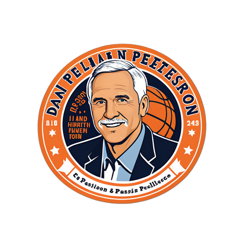 Adesivo in Tributo a Dan Peterson