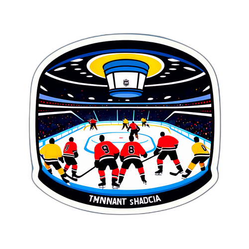 Дизайн с фоном известных хоккейных арен