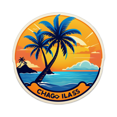 Tropical Serenity: Chagos Islands Sticker