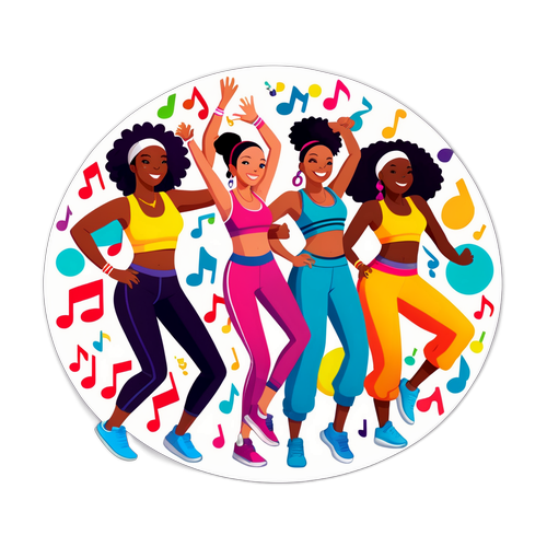 Masayang Zumba Dance Sticker