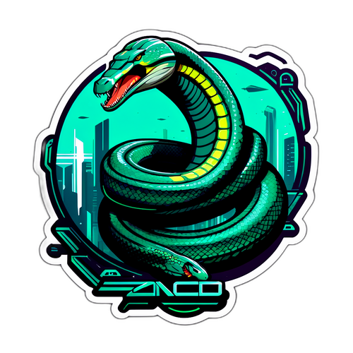 Stiker Anaconda 2025 Futuristik