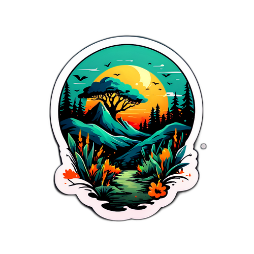 Künstlerischer Aufkleber: Die Verlassenen