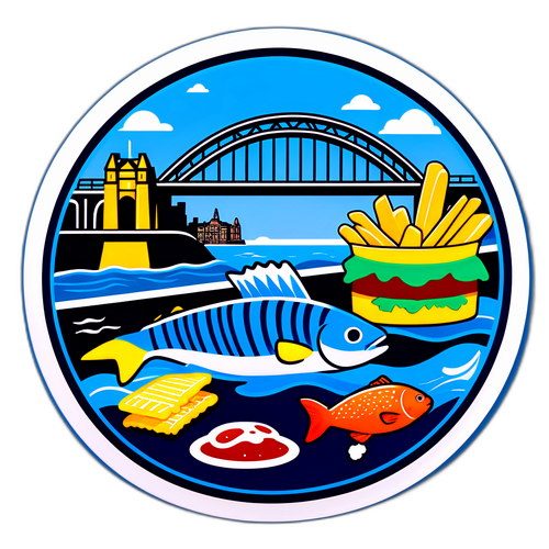 Autocollant emblématique de Newcastle