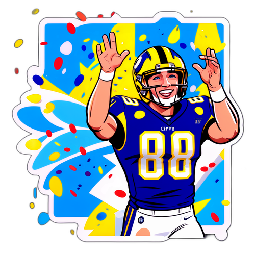Cooper Kupp Celebration Sticker