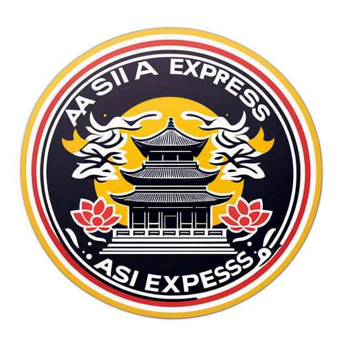 Asia Express logó matricák