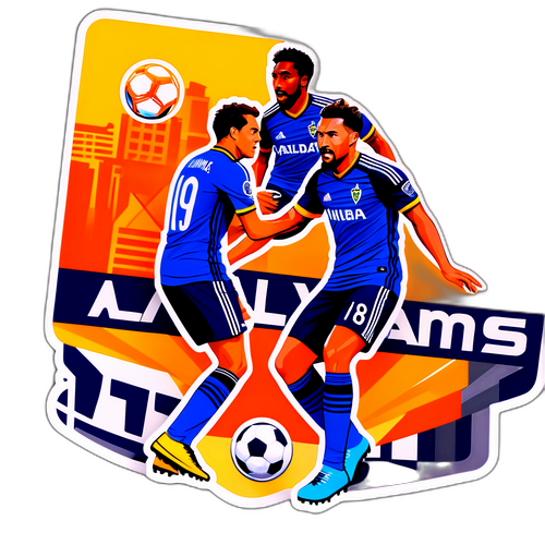 LA Galaxy vs. Houston Dynamo Action Sticker