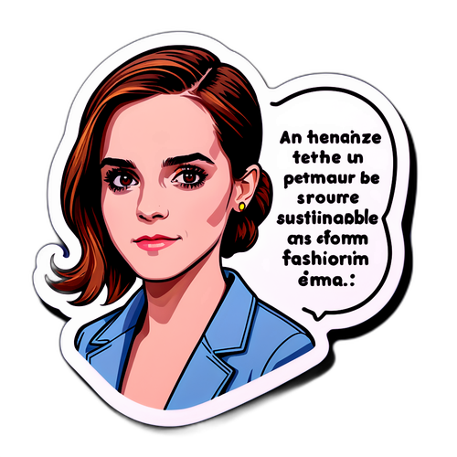 Emma Watson'dan Sürdürülebilir Moda Mesajı