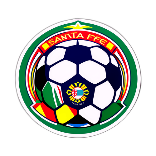 Una pegatina que captura la emoción de la Copa Santa Fe
