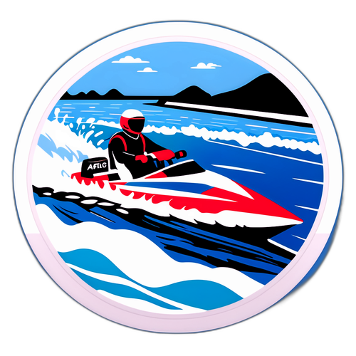 カラツボートレースのダイナミックステッカー