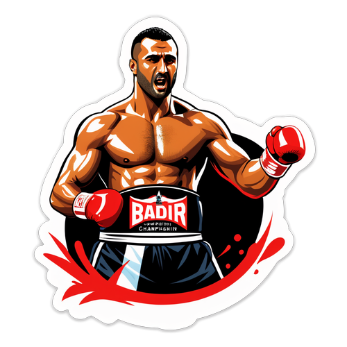 Krachtige sticker van Badr Hari