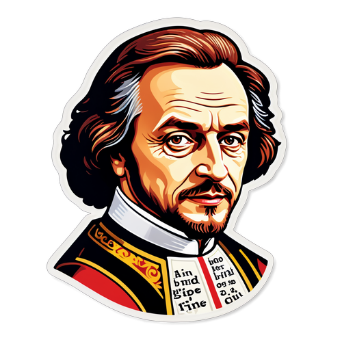 Sticker cu un portret al lui Tudor Chirilă