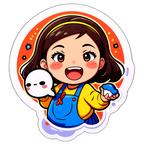 マミ・ミズノのユーモアを表現する楽しいシチュエーションのステッカー