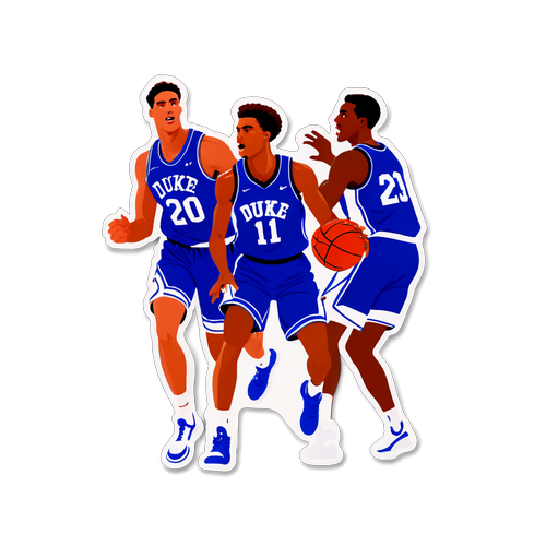 Action-Packed Duke Basketball Players