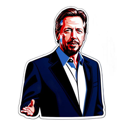 Futuristischer Larry Ellison als Technologiemogul