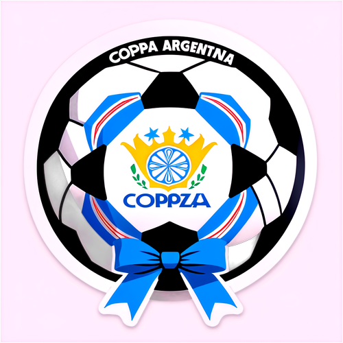 Diseño de balón de fútbol con logotipos de Vélez y Central Córdoba