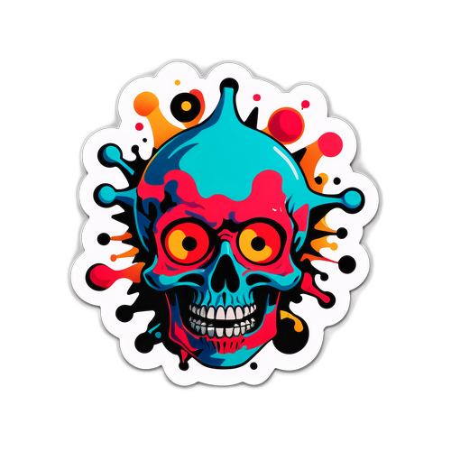 Kaos Anatomisiyle Yüklü Görsel Sticker