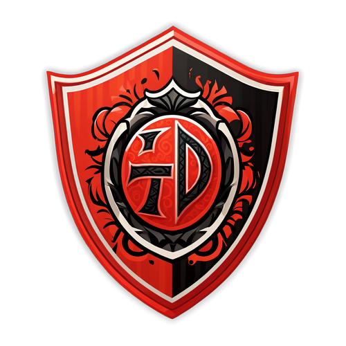 Desenho estilizado do escudo do Flamengo