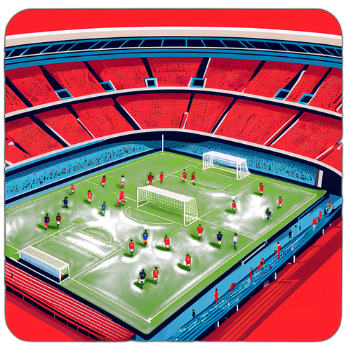 Trận đấu bóng đá sôi động tại sân vận động