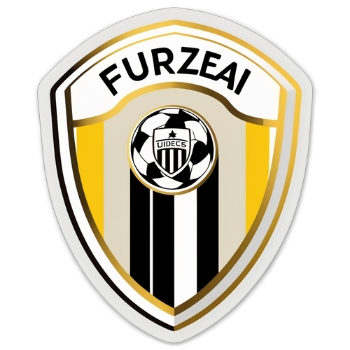 Sticker con el logo de Udinese y la inscripción 'Fuerza Udinese'