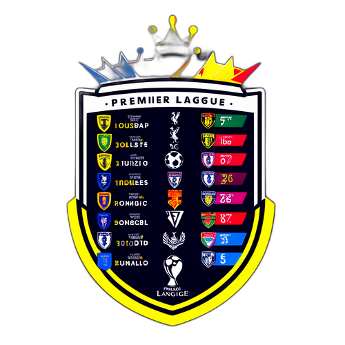 प्रीमियर लीग स्टैंडिंग्स स्टिकर