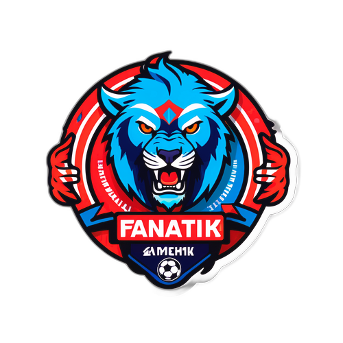 Autocolant cu logo-ul Fanatik în culorile echipelor de fotbal