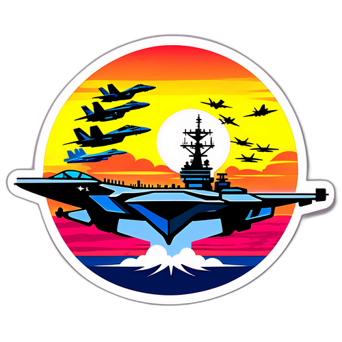 Stiker Kapal Induk USS Nimitz