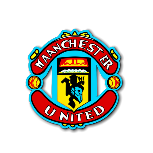 Fie Ca Focul Passiunii Să Ardă! "Red Devils pentru Totdeauna!" - Stickere Minecraft pentru Fanii Manchester United!