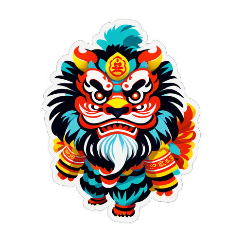 传统中国文化元素贴纸