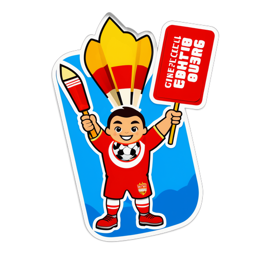 경기 준비하는 캐릭터 스티커