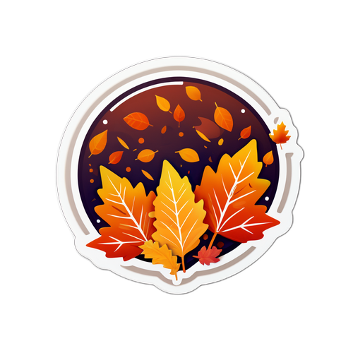 Autumn 2025: Éléments Futuristes et Feuilles Tombantes