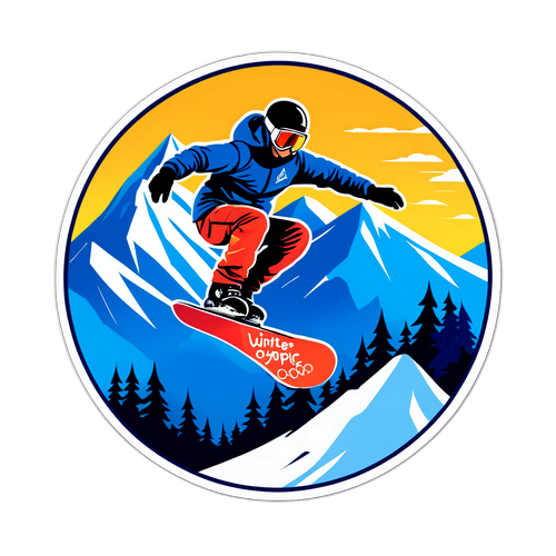 Сноубордист виконує трюк на фоні живописного гірського пейзажу