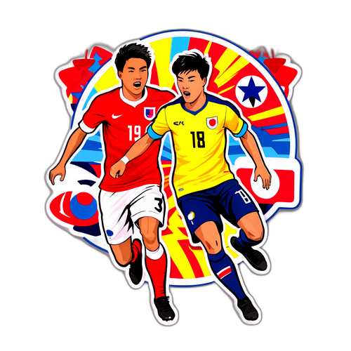 Stiker Energetik Pemain U-23 Vietnam dan Korea Selatan