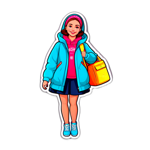 Яскрава та радісна наклейка з Дашею Малаховою