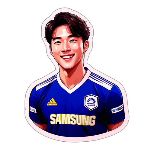 최형우가 삼성에 복귀하며 밝게 웃는 스티커